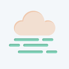 Icon Smog. related to Air symbol. flat style. simple design editable