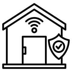 home security single icon