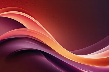 Gradient Background of Red Orange and Purple Waves with Blurred Dark Texture and Space for Text