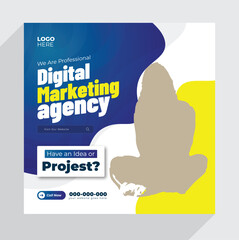 Digital Marketing Social Media Post Template Design