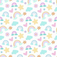 seamless pattern with flowers