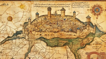 Obraz premium the kingdom or caliphate of the Umayyad, Abbasid, Fatimiyyah, Ayyubid dynasties,