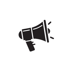 Megaphone silhouette vector illustration