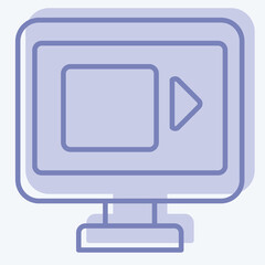 Icon Online News. related to Dropshipping symbol. two tone style. design editable