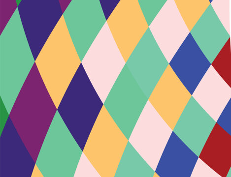 Abstract background from multi-colored shaped rhombus. Background