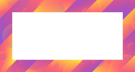 Naklejka premium Frame color illustration on transparent background. Design photo frame. Art border empty. Banner for party, celebration, birthday, christmas, new year, holiday. PNG format.