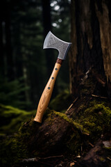 Impending Forest Task: A Tale of a Lumberjack's Ax and the Anticipated Tree