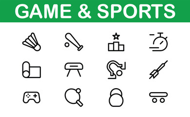 Premium Sports Icon Designs - Stylish and Functional for Websites, Apps, and Sports Marketing