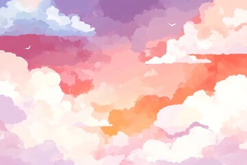 Obraz premium Abstract Artistic Cloud Formation with Soft Pastel Colors Creating a Serene Atmosphere and Captivating Sky View Ideal for Backgrounds and Illustrations