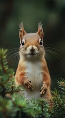 Obraz premium green background. taken in the cairngorms national park, scotland. wildlife. Ultra realistic. Photorealistic hypermaximalist hyper realistic fine detail