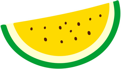 watermelon yellow slice piece 
