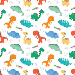 seamless pattern with cute animals