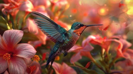 Obraz premium colorful hummingbird