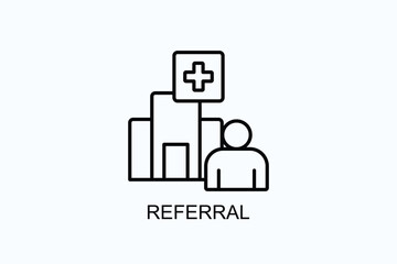 Referral Vector, Icon Or Logo Sign Symbol Illustration 