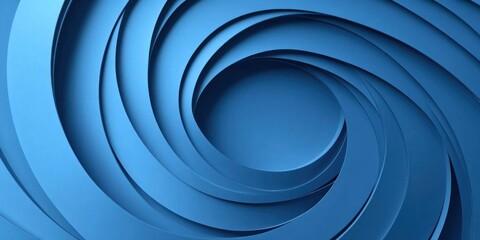Obraz premium Abstract blue swirls form a vortex pattern.