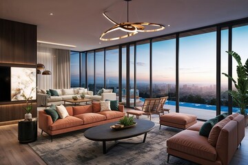 Innovative Elevated Living Space Design Concept with Relaxation Zone Visualization