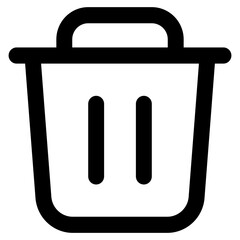 rubbish bin icon