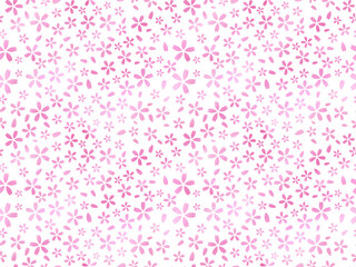 桜のシームレスパターン　B-2'