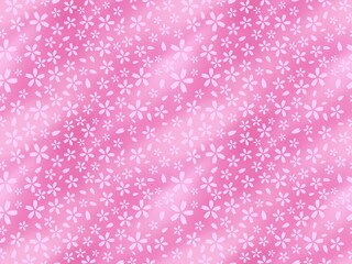 桜のシームレスパターン　B-3'