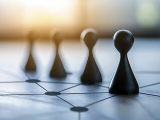 Visual representation of decentralized decision-making in collaborative environments.