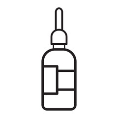Eye Drops Icon for Vision Care & Medication – High-Quality Vector Graphic