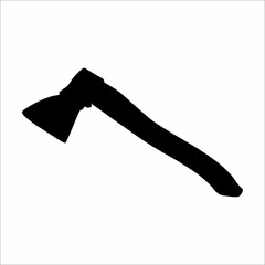 silhouette of an axe