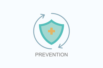 Prevention Vector, Icon Or Logo Sign Symbol Illustration 