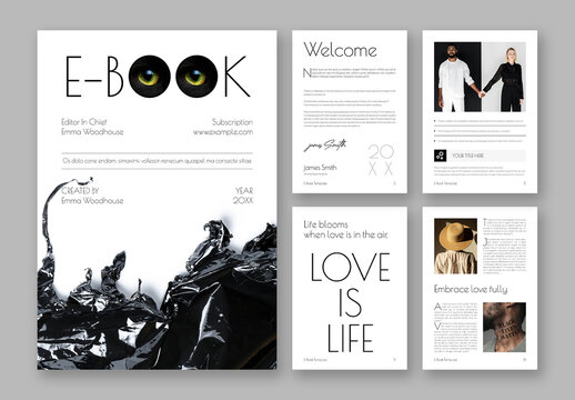 Minimal Ebook Design Layout Template