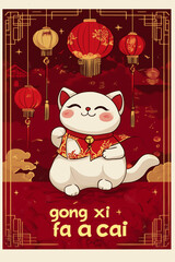 chinese new year greeting card