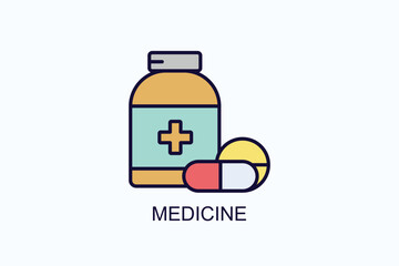 Medicine Vector, Icon Or Logo Sign Symbol Illustration 
