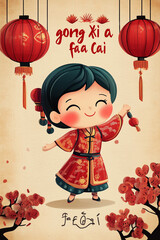 Chinese new year card 