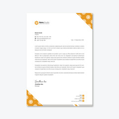 Professional Letterhead Design Template
