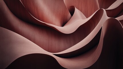 Obraz premium Abstract Flowing Red Fabric Waves Creating a Dramatic and Elegant Visual Art