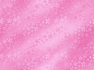 桜のシームレスパターン（和紙）　B-6'