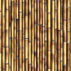 Fototapeta premium Bamboo Wall Trees Forest Seamless Pattern Texture