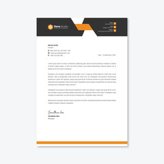 Professional Letterhead Design Template

