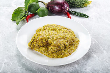 Indian cuisine - pork masala sauce