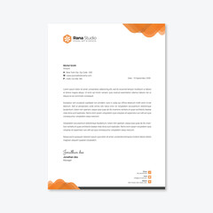 Professional Letterhead Design Template
