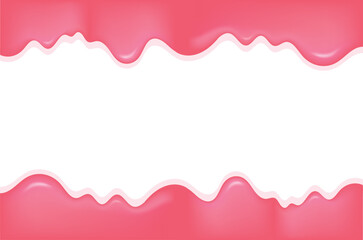 Sweet and Melting Dripping Strawberry Texture Background