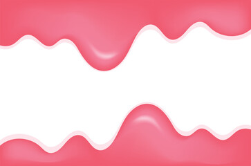 Sweet and Melting Dripping Strawberry Texture Background