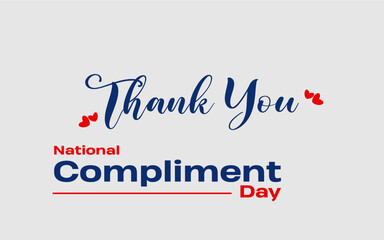 National Compliment Day holiday concept