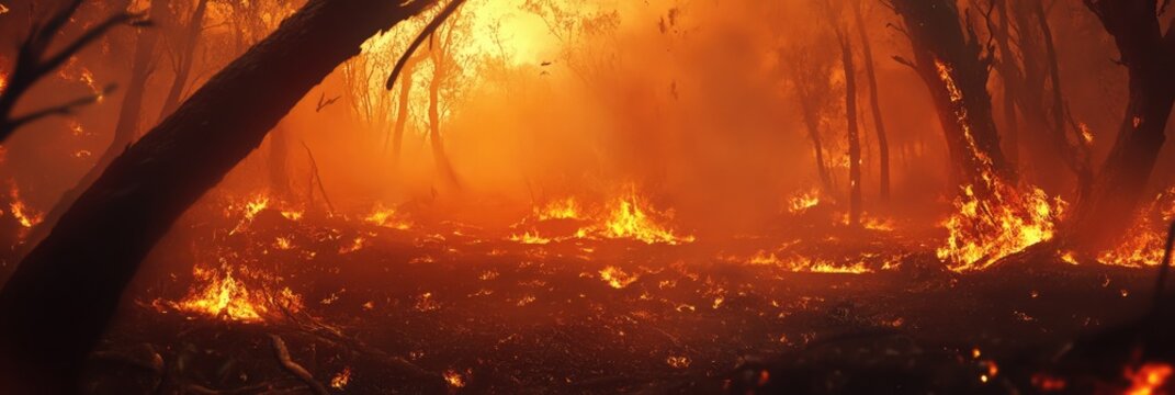 Devastating Forest Blaze: Nature's Fury Unleashed on Trees and Wildlife