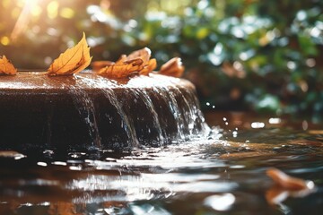 An autumn landscape of a happy 30-year-old woman in a joyful mood. She is enjoying the autumn season in the woods.. Beautiful simple AI generated image