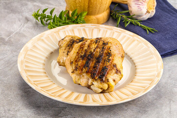 Two Tasty grilled chicken thighs
