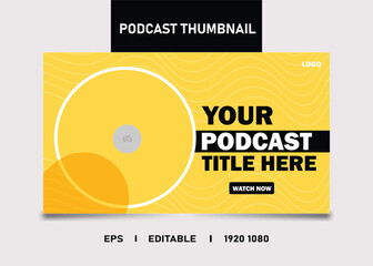 Online Business Success Podcast eye-catching and visually appealing thumbnail design template