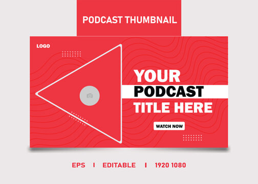 Online Business Success Podcast eye-catching and visually appealing thumbnail design template