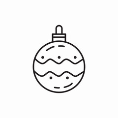 toy Christmas tree decoration icon icon vector sign