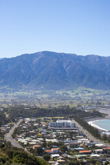 scenic mountain view of kaikoura new zealand