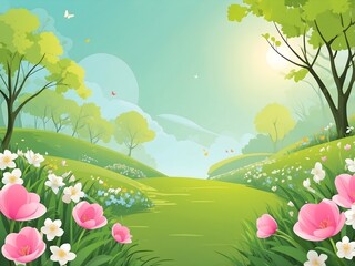 Fototapeta premium aesthetic spring background