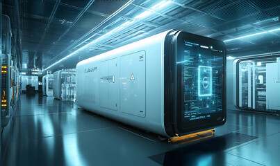 Obraz premium Futuristic facility with advanced technology and sleek design for various applications.